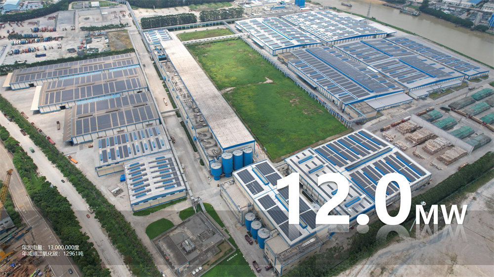 年发电量：13,000,000度  年减排二氧化碳：12961吨