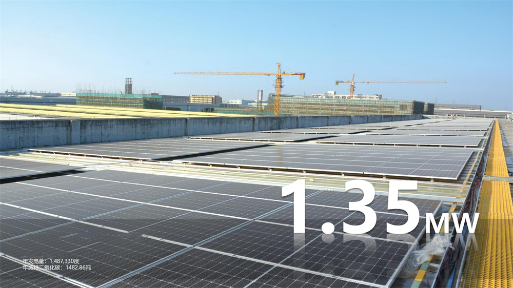 年发电量：1,587,330度，年减排二氧化碳：1582.56吨